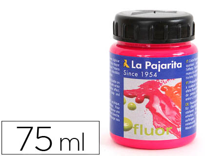 Bote 75ml. pintura acrílica La Pajarita F-04 magenta fluorescente